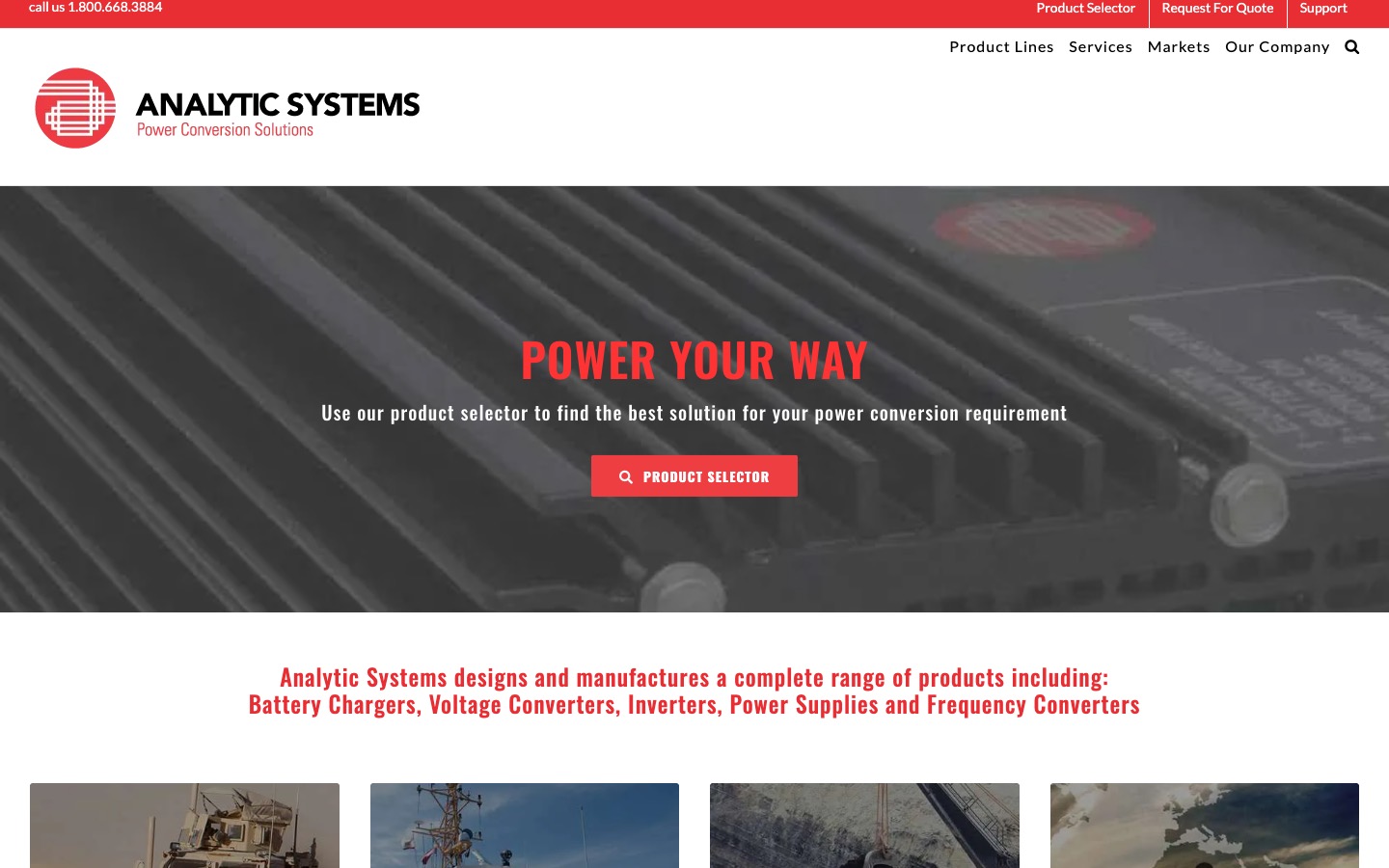 The current homepage